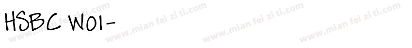 HSBC W01字体转换